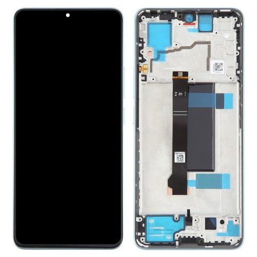 TOUCHSCREEN + DISPLAY AMOLED DISPLAY COMPLETO + FRAME PER XIAOMI POCO X6 5G (23122PCD1G 23122PCD1I) BLU ORIGINALE (SERVICE PACK)