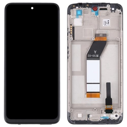 DISPLAY LCD + TOUCHSCREEN DISPLAY COMPLETO + FRAME PER XIAOMI REDMI 10 2022 (21121119SG) NERO ORIGINALE (SERVICE PACK)