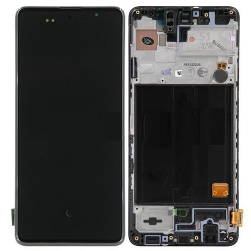 DISPLAY LCD + TOUCHSCREEN DISPLAY COMPLETO + FRAME PER SAMSUNG GALAXY A51 A515F NERO OEM OLED