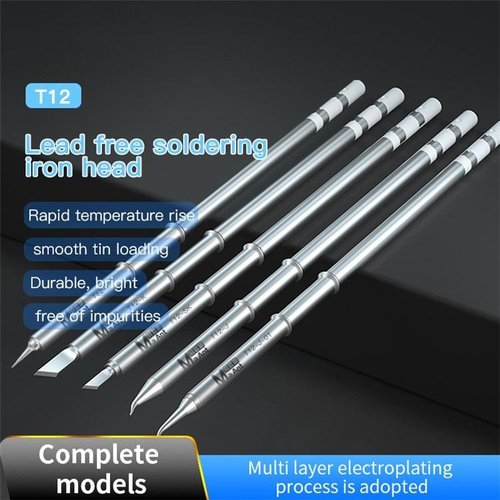 PUNTA DI FERRO (SENZA PIOMBO) MAANT T12-SK PER STAZIONE DI SALDATORE MAANT T12 / SH72 COMPATIBILE CON IL 95% DELLE SERIE T12 PRESENTI SUL MERCATO