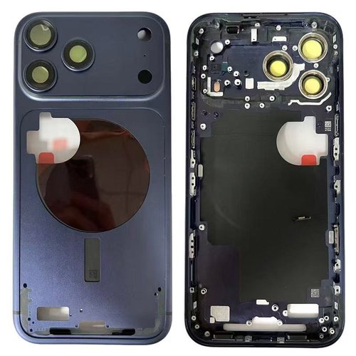 COVER CENTRALE A PER APPLE IPHONE 17 PRO MAX 6.9 BLU ORIGINALE