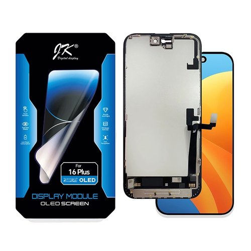 TOUCHSCREEN + DISPLAY OLED DISPLAY COMPLETO PER APPLE IPHONE 16 PLUS 6.7 JK-T OLED VERSIONE DURA