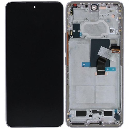 TOUCHSCREEN + DISPLAY OLED DISPLAY COMPLETO + FRAME PER XIAOMI 12 LITE (2203129G) ROSA / VIOLA ORIGINALE (SERVICE PACK)