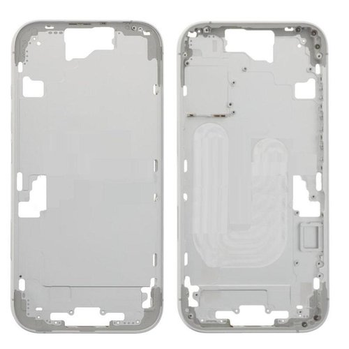 COVER CENTRALE A PER APPLE IPHONE 16 6.1 BIANCO MATERIALE ORIGINALE
