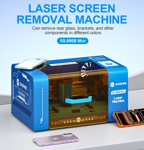 SUNSHINE SS-890B MINI MACCHINA PER LA RIMOZIONE DELLO SCHERMO LASER POSIZIONAMENTO PRECISO AUTOMATICO PER RIMUOVERE IL COPERCHIO POSTERIORE IN VETRO E LA STAFFA