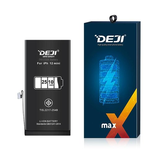 DEJI BATTERIA DE GRANDE CAPACITA (2510 MAH) PER APPLE IPHONE 12 MINI 5.4 (DIAGNOSTICABILE BATTERIA NON È NECESSARIA LA SALDATURA CAVO BATTERIA ORIGINALE NESSUN MESSAGGIO "PARTE SCONOSCIUTA") (RICHIEDE AGGIORNAMENTO ALL'ULTIMA VERSIONE)