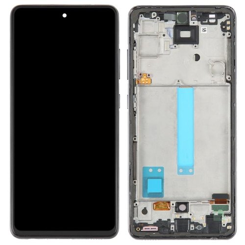 TOUCHSCREEN + DISPLAY AMOLED DISPLAY COMPLETO + FRAME PER SAMSUNG GALAXY A52 A525F / A52 5G A526B NERO OEM