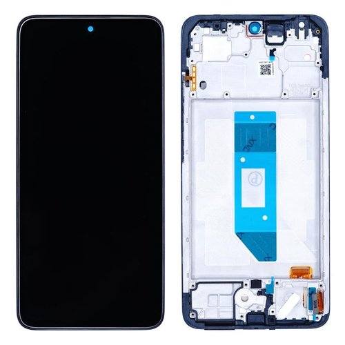 TOUCHSCREEN + DISPLAY AMOLED DISPLAY COMPLETO + FRAME PER XIAOMI REDMI NOTE 14 4G (24117RN76G 24117RN76O) NERO ORIGINALE (SERVICE PACK) (MISURA 162.1MM)