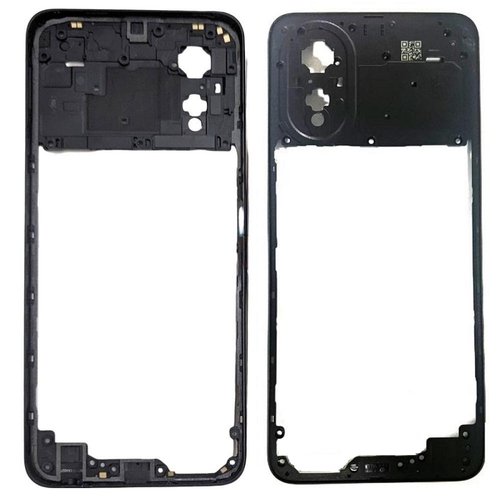 COVER CENTRALE B PER OPPO A38 (CPH2579) / A18 (CPH2591) NERO ORIGINALE