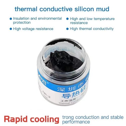 MAANT DR-02 FANGO SILICONICO TERMOCONDUTTIVO PER APPLE SERIES ADATTO RAPIDA DISSIPAZIONE DEL CALORE PRESTAZIONI STABILI 20G NERO