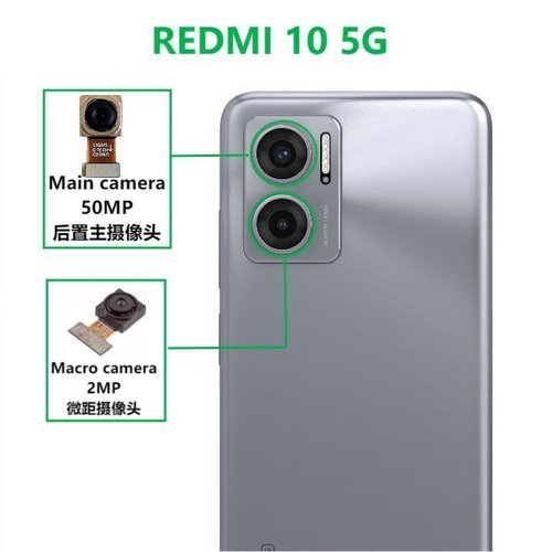 CAMERA POSTERIORE 50MP PER XIAOMI REDMI 10 5G (22041219G 22041219NY) ORIGINALE