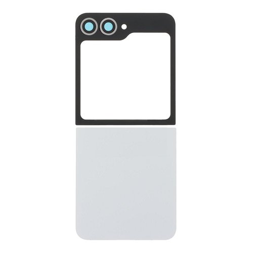 SET 2 PEZZI COVER POSTERIORE PER SAMSUNG GALAXY Z FLIP6 5G F741B BIANCO
