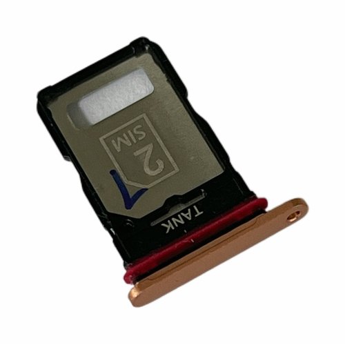 DUAL SIM TRAY PER MOTOROLA EDGE 50 (XT2407-1) PELURIA DI PESCA / ARANCIA