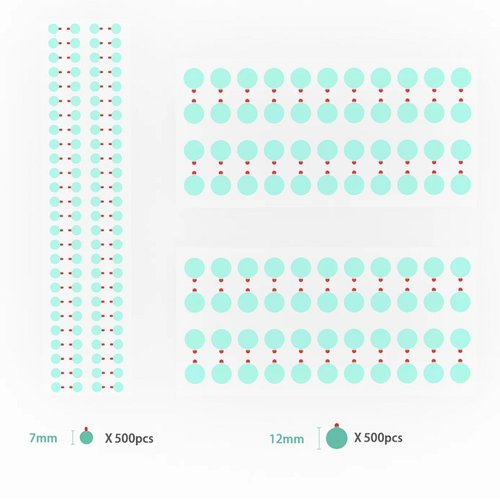 2UUL DA30 PROTEZIONE PER LA FOTOCAMERA DEL CELLULARE 1000 PCS (500*7mm / 500*12mm)