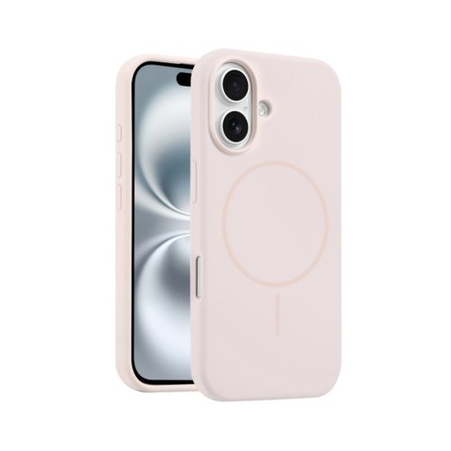 CUSTODIA CELLULARE DI SILICONE LIQUIDO + MAGNETICO PER APPLE IPHONE 16 PLUS ROSA