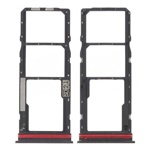 DUAL SIM TRAY PER MOTOROLA MOTO G04 (XT2421-2) NERO