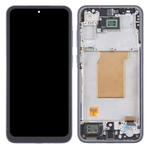 TOUCHSCREEN + DISPLAY AMOLED DISPLAY COMPLETO + FRAME PER SAMSUNG GALAXY A35 5G A356B BLU MARINO / NERO OEM