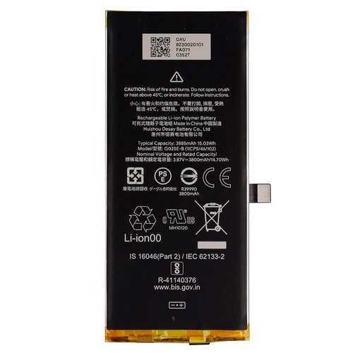 BATTERIA ORIGINALE G025E-B PER GOOGLE PIXEL 4A 5G (GD1YQ G025I G025E G025H G6QU3)