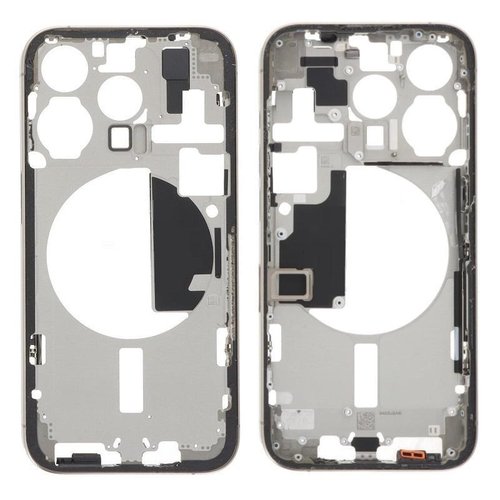COVER CENTRALE A PER APPLE IPHONE 15 PRO 6.1 TITANIO NATURALE OEM