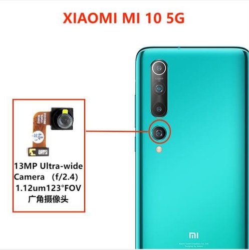 ANGOLO AMPIO CAMERA POSTERIORE PICCOLO 13MP PER XIAOMI MI 10 5G