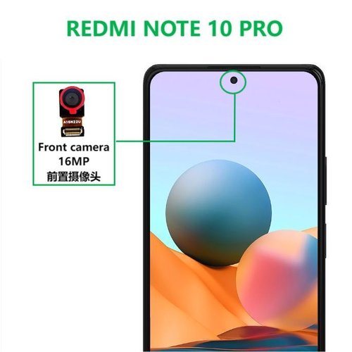 CAMERA ANTERIORE 16MP PER XIAOMI REDMI NOTE 10 PRO (M2101K6G M2101K6R)
