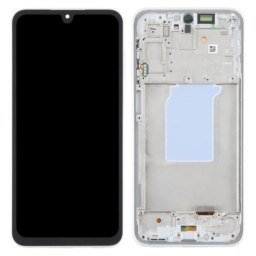 TOUCHSCREEN + DISPLAY AMOLED DISPLAY COMPLETO + FRAME PER SAMSUNG GALAXY A26 5G A266B BIANCO SCHERMO SERVICE PACK + FRAME (NON ORIGINALE)