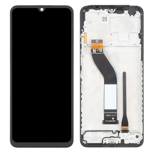 DISPLAY LCD + TOUCHSCREEN DISPLAY COMPLETO + FRAME PER XIAOMI REDMI 14C (2411DRN47C 2409BRN2CY) / POCO C75 (2410FPCC5G) NERO ORIGINALE (SERVICE PACK)