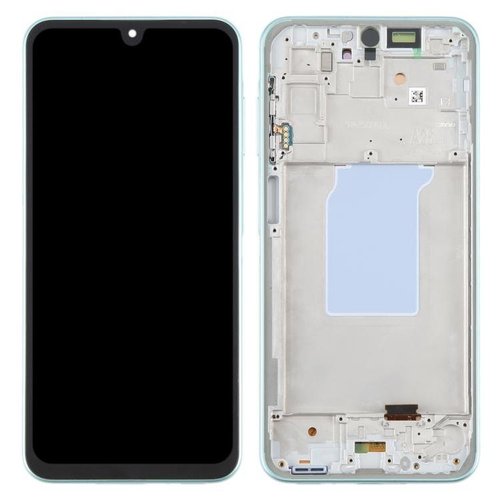 TOUCHSCREEN + DISPLAY AMOLED DISPLAY COMPLETO + FRAME PER SAMSUNG GALAXY A26 5G A266B MENTA VERDE SCHERMO SERVICE PACK + FRAME (NON ORIGINALE)