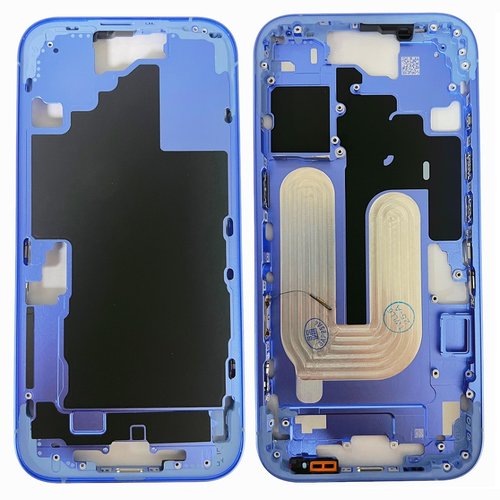 COVER CENTRALE A PER APPLE IPHONE 16 6.1 BLU MATERIALE ORIGINALE