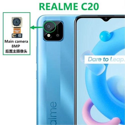 CAMERA POSTERIORE 8MP PER REALME C21 (RMX3201) / REALME C20 (RMX3061 RMX3063)