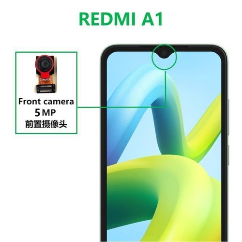CAMERA ANTERIORE 5MP PER XIAOMI REDMI A1 (220733SI) / REDMI A1+ (220733SFG) ORIGINALE