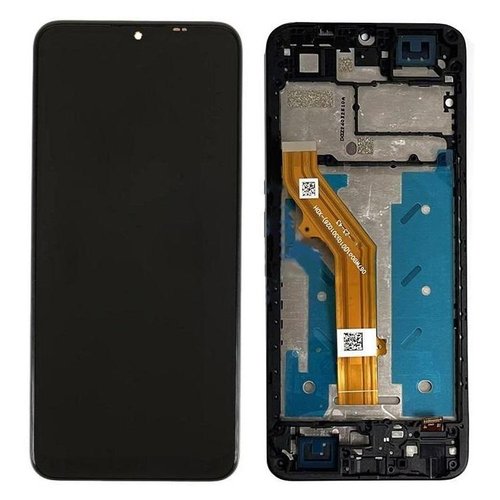 DISPLAY LCD + TOUCHSCREEN DISPLAY COMPLETO + FRAME PER TCL 505 / T509K NERO ORIGINALE