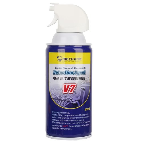 MECHANIC V7 AGENTE DI RILEVAMENTO GUASTI DEI COMPONENTI ELETTRONICI 400ML NON CONDUTTIVO NESSUN DANNO AL CIRCUITO DELLA SCHEDA MADRE RAFFREDDAMENTO RAPIDO