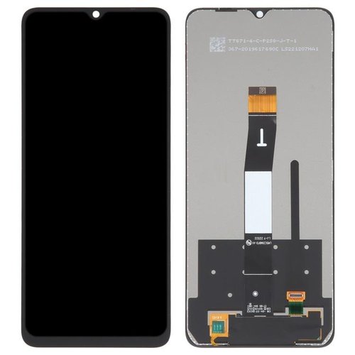 DISPLAY LCD + TOUCHSCREEN DISPLAY COMPLETO SENZA FRAME PER XIAOMI REDMI 12C (22120RN86G) NERO