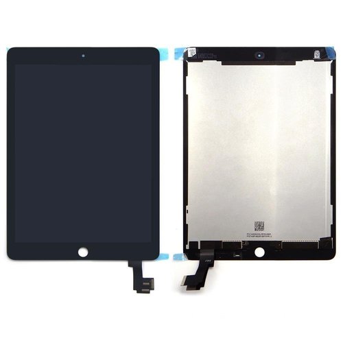 (Prenotazione) DISPLAY LCD + TOUCHSCREEN DISPLAY COMPLETO SENZA FRAME PER APPLE IPAD6 IPAD 6 IPAD AIR2 IPAD AIR 2 NERO (CON COLLA)
