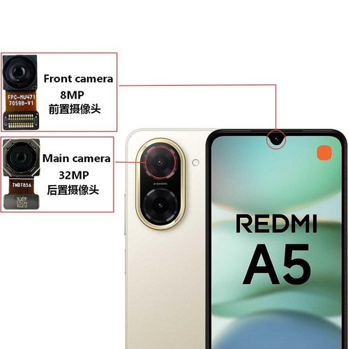 CAMERA POSTERIORE 32MP PER XIAOMI REDMI A5 (25028RN03Y) ORIGINALE