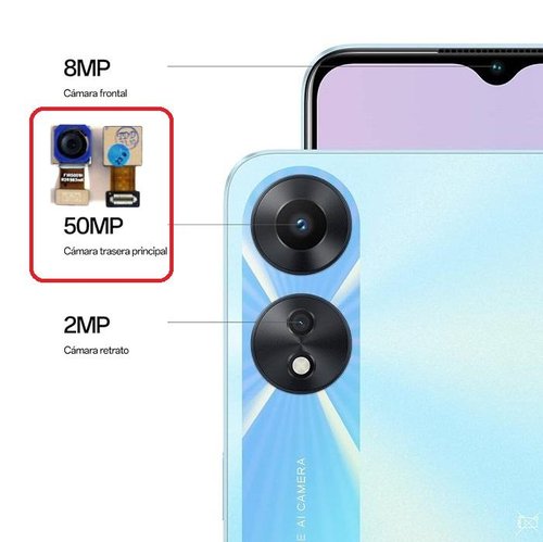 CAMERA POSTERIORE 50MP PER OPPO A78 5G (CPH2483 CPH2495) / REALME 10 4G (RMX3630) / A58 5G (PFTM20) ORIGINALE