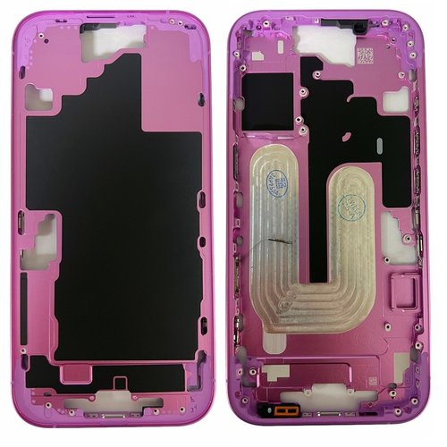 COVER CENTRALE A PER APPLE IPHONE 16 6.1 ROSA MATERIALE ORIGINALE