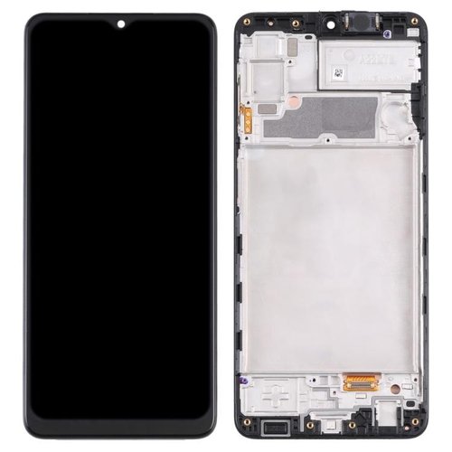TOUCHSCREEN DISPLAY AMOLED + DISPLAY COMPLETO + FRAME PER SAMSUNG GALAXY A22 4G A225F NERO SCHERMO SERVICE PACK + FRAME (NON ORIGINALE)