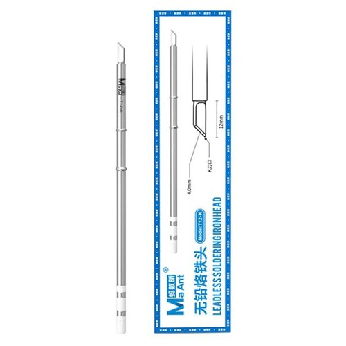 PUNTA DI FERRO (SENZA PIOMBO) MAANT T12-K PER STAZIONE DI SALDATORE MAANT T12 / SH72 COMPATIBILE CON IL 95% DELLE SERIE T12 PRESENTI SUL MERCATO