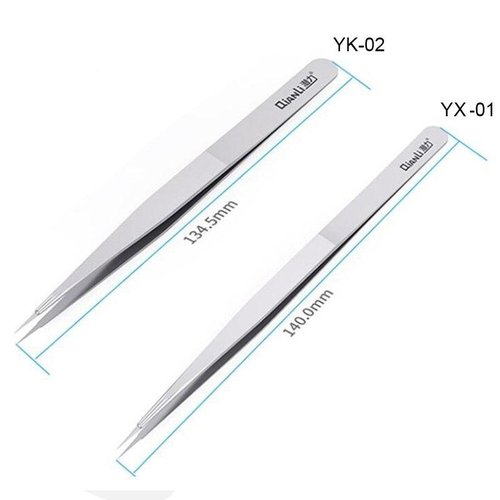 QIANLI INEEZY YX-01 PINZETTE ISPESSITE EXTRA AFFILATE IN ACCIAIO INOSSIDABILE PINZETTE APPUNTITE 0.1mm HPC40