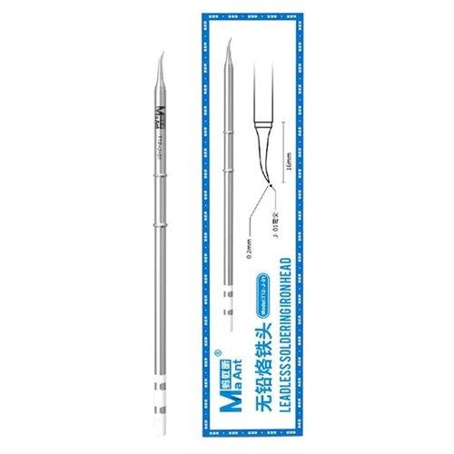 PUNTA DI FERRO (SENZA PIOMBO) MAANT T12-J-01 PER STAZIONE DI SALDATORE MAANT T12 / SH72 COMPATIBILE CON IL 95% DELLE SERIE T12 PRESENTI SUL MERCATO