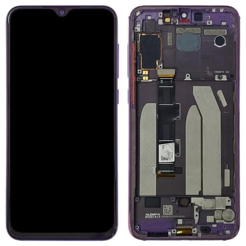 TOUCHSCREEN + DISPLAY LCD DISPLAY COMPLETO + FRAME PER XIAOMI MI 9 SE (M1903F2G) VIOLA ORIGINALE (SERVICE PACK)