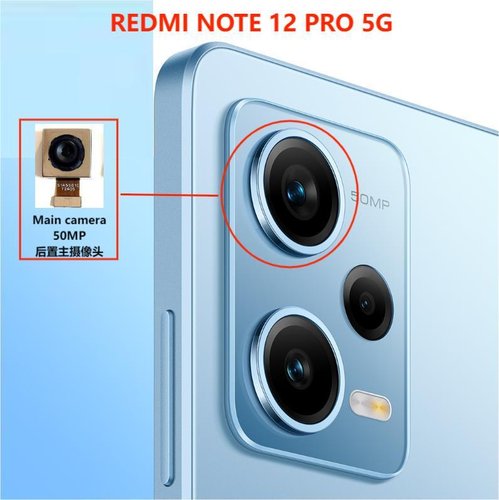 CAMERA POSTERIORE 50MP PER XIAOMI REDMI NOTE 12 PRO 5G (22101316C 22101316I) ORIGINAL