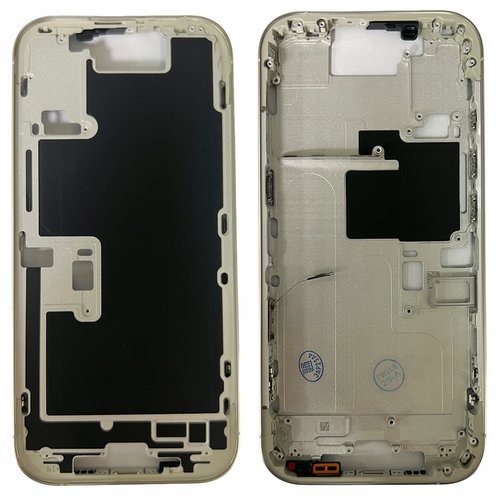 COVER CENTRALE A PER APPLE IPHONE 16 PRO 6.3 BIANCO MATERIALE ORIGINALE