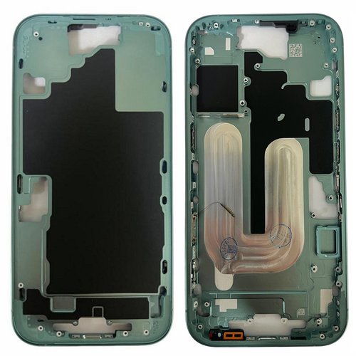 COVER CENTRALE A PER APPLE IPHONE 16 6.1 VERDE MATERIALE ORIGINALE