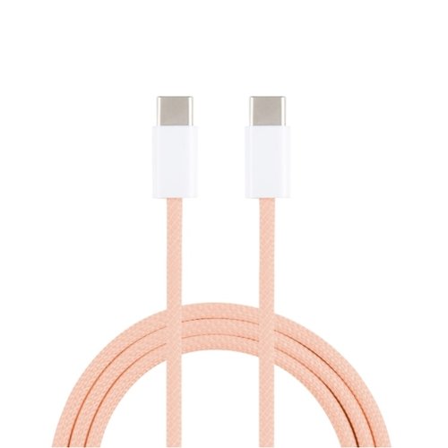 CAVO DATI DA 60W USB-C / TYPE-C A USB-C / TYPE-C RICARICA LUNGHEZZA 1M (ROSA)