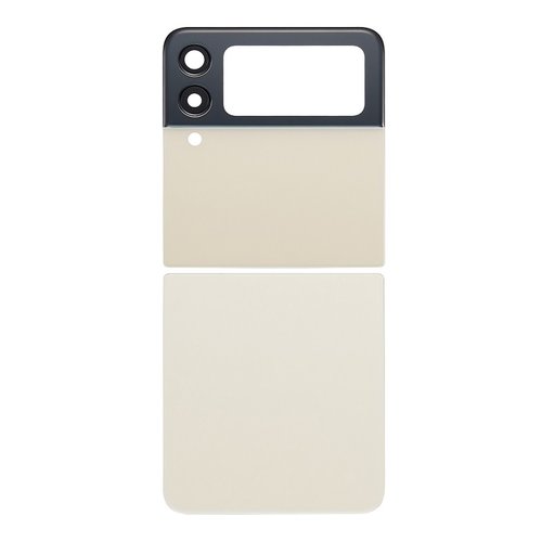 SET 2 PEZZI COVER POSTERIORE PER SAMSUNG GALAXY Z FLIP 3 5G F711B CREMA