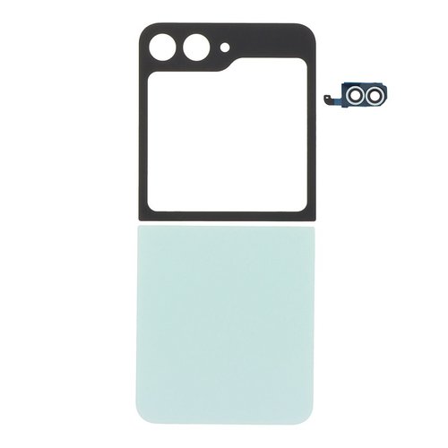 SET 2 PEZZI COVER POSTERIORE PER SAMSUNG GALAXY Z FLIP6 5G F741B VERDE