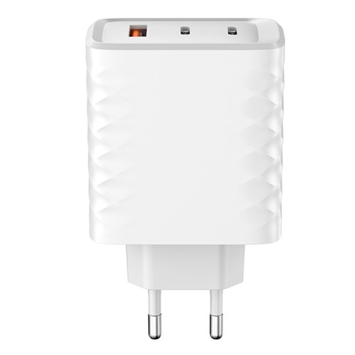 X512 PD65W CARICATORE EU DUAL USB-C (MAX 65W+65W) + USB-A (45W MAX)